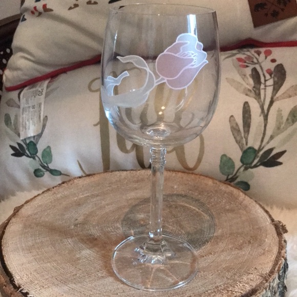 Vintage Tulip bohemian crystal drinking glasses.SET Of 4 - Picture 4 of 6